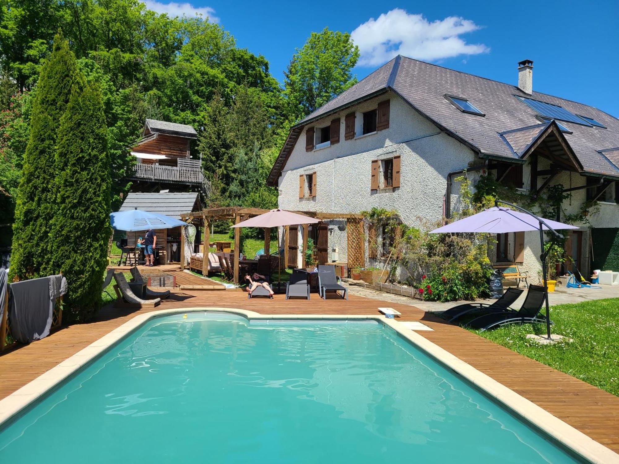 L'Oree Des Bornes-Appartement Avec Piscine Évires Exteriér fotografie